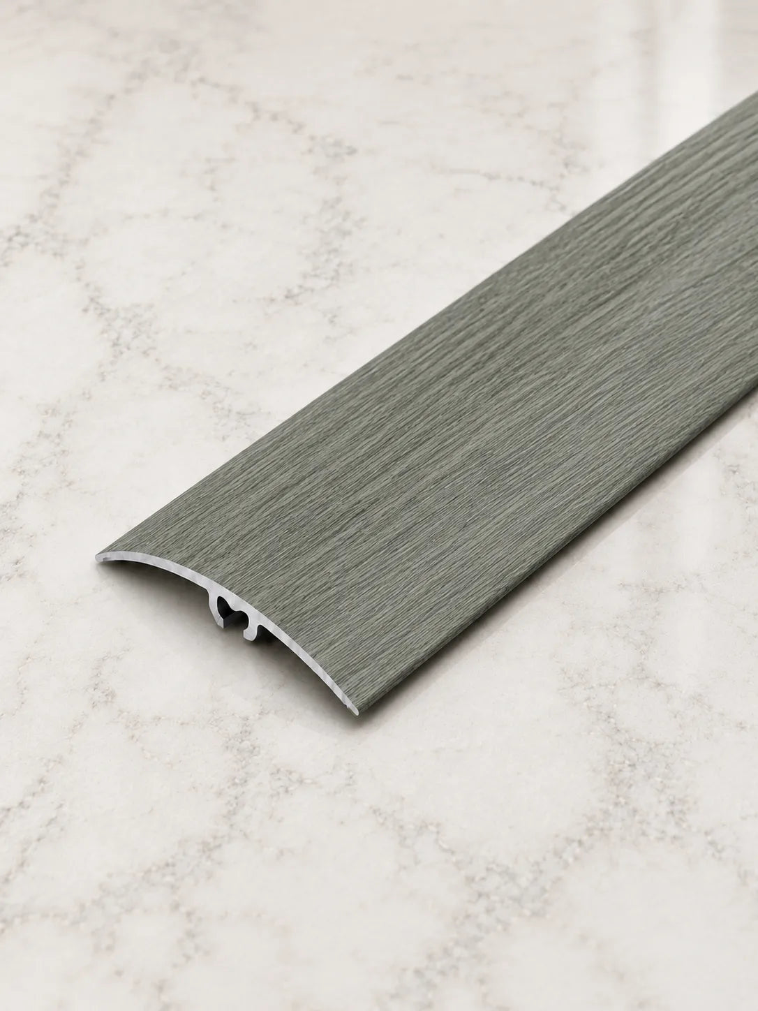 50mm Wood Effect Aluminium Door Threshold Strip in Topaz Oak